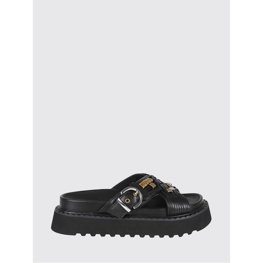 Pinko Women Kate Leather Platform Sandals Pinko